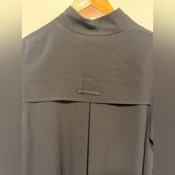 Hilary Radley Classic Black Long Trench Coat - Picture 11 of 11